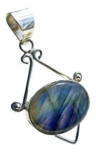 Silber Anhänger Labradorit