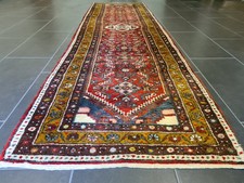 Handgeknüpfter Orientteppich Antik Perser Hamadan Läufer 293X81cm