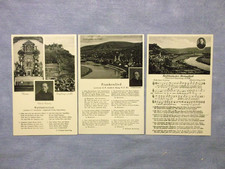 3 ältere,verschiedene AK von "Miltenberg,Großheubach,mit Liedern aus der Heimat"