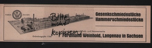 Langenau werbung 1939 - langenau,,