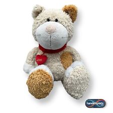 Nici Plüschtier Katze Love Cat - Kuscheltier mit Herz Halsband Stofftier 35 cm