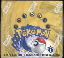 1999 Pokemon DEUTSCH 1. Edition Base Set Booster Box Display SEALED