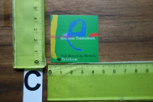 Alter aufkleber post telefon - alter,