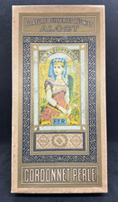 antik alt Schachtel Frau ägyptisch Häkelgarn Cordonnet Perlé Crème 20, DMC, 1920