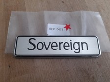 NEU NOS ORIGINAL JAGUAR XJ40 SOVEREIGN BADGE BOOT EMBLEM BEC10678 XJ6 XJ