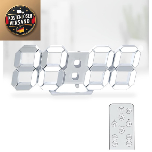Digital led wanduhr - digital, 9,7