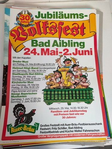 Plakat volksfest bad - 30.,