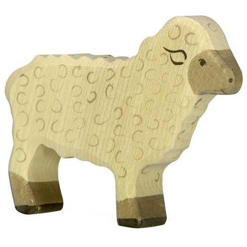 Holztiger schaf stehend 80073 - schaf,,