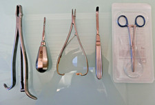 Medizinische Instrumente/Werkzeug,  4 Stück,  gebraucht