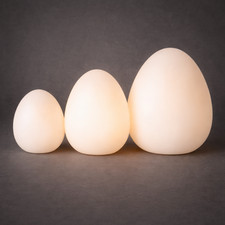 LED Porzellan-Ei in Weiß –