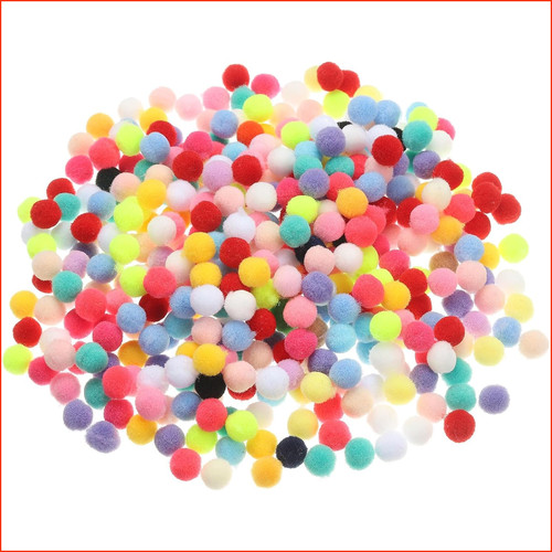 Pompons bunt 1cm 500 - 500, stück