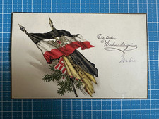 Patriotische Weihnachtskarte Deutsches Reich Lazarettzug Rotes Kreuz