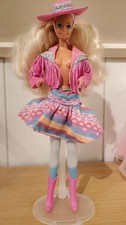 Mattel Barbie Vintage 80er 90er Jahre Western Fun Barbie Puppe