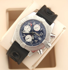 Breitling Avenger II Stahl Automatik Chronograph A13381 Box Papiere aus 2014
