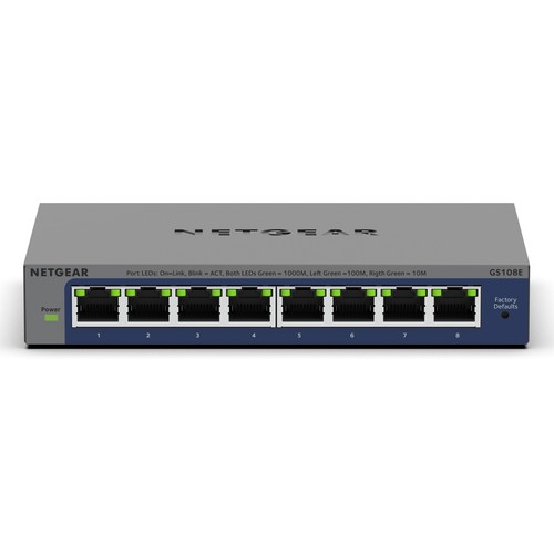 Netgear gs108e unmanaged plus - netgear,