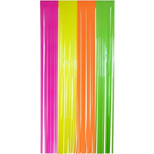 Neon party vorhang 1x2m - neon,