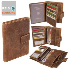 Herren Leder Brieftasche RFID
