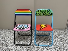 2 Seletti Klappstühle Folding Chair Peace + Flash, Blow by Studio Job