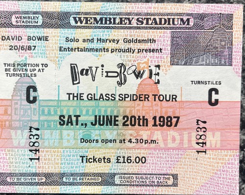 David bowie 1987 glass - david, spider