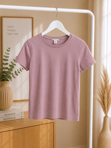 Amisu basic shirt rosa - basic, xs