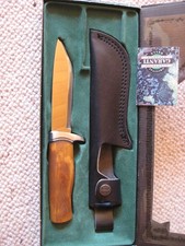 Helle Norway Messer Safari  laminierter Dreilagenstahl Jagdmesser Sammlermesse