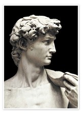 Poster Marmorstatue des David