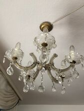 Kronleuchter 5 Flammig Antik Kristall Lampe Leuchter Deckenleuchter