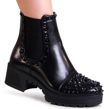 Damen plateau stiefeletten - damen,