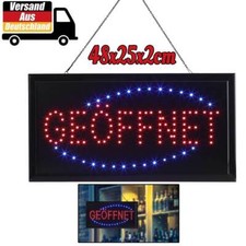 LED Open Geöffnet Schild Leuchtschild Pizza Shisha Friseur Leuchtreklame Display