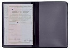 KFZ Schein Schutzhülle Schwarz NEU Fahrzeugschein Mappe Etui Ausweis Kartenhülle