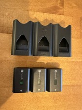 3x Sony NP FZ100 Akku + Jupio Tri-Charge Ladestation