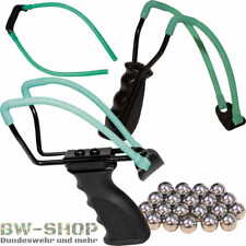 STEINSCHLEUDER DELUXE FUN ZWILLE SPORTSCHLEUDER ERSATZGUMMI / STAHLKUGELN 8-10mm