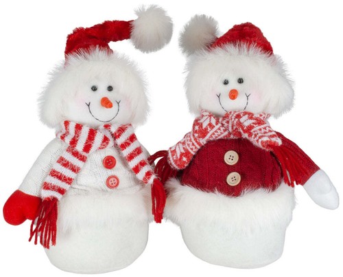 Schneemann 35cm stehend - schneemann,