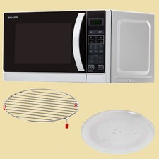 Sharp R742 INW Mikrowelle mit Grill - 25 Liter - 900W/1000W - silber/schwarz