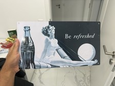 Coca Cola Metall Werbeschild