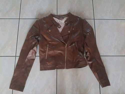 Jacke lederlook 164 - h&m, gr.
