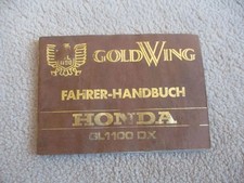 2. Honda GL 1100 SC02 Goldwing DX Handbuch Boardbook Fahrerhandbuch Benutzerbuch