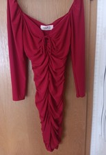 Rot Kleid Damen, Größe L