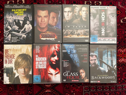 Dvd konvolut 8x thriller - dvd,