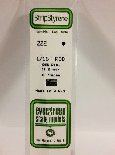 Evergreen 222 plasticcart rod - evergreen,