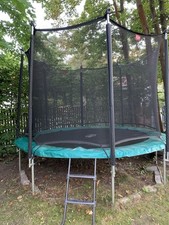 Trampolin von Berg mit Sicherheitsnetz und Leiter (3,80 m Durchmesser)