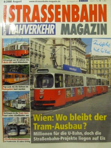 Strassenbahn magazin 2008 - strassenbahn, 8/2008