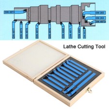Hartmetall Drehstahl Satz 10x10 mm Schaft Drehmeißel Wendeplatten mit Holzkoffer