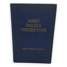 Marx Engels Verzeichnis Werke