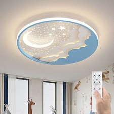 Stern Mond Deckenlampe Mit Fernbedienung,Kinderzimmerlampe LED Deckenleuchte