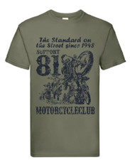 Hells Angels Support 81 Big Red Machine T-Shirt "THE STANDARD ON THE STREET" NEU