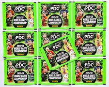 Panini PDC World Darts Championship 2025/26 Sticker - 10 Tüten mit je 5 Stickern