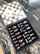 Asterix Schachspiel Extec Mayfair Zinn Marmor Schach Zinn nicht grau angelaufen