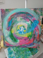 Colourful Swirls Wall Art