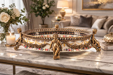 Schale aus Porzellan & Bronze